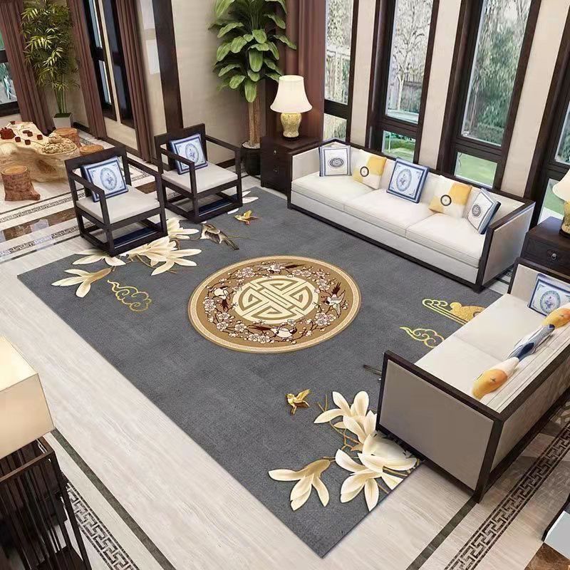 Prabangūs dideli svetainės kilimėliai kinų stiliaus kavos staliukai kilimai miegamojo dekorui Neslystantys plaunami grindų kilimėliai įėjimo kilimėlis