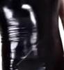 Winylowy Catsuit Mokry Wygląd Błyszczący Pu Pu Skóra Modelujący Ciało Męski Wypukła Kieszonka Body Stocking Przezroczyste Legginsy Kostium Cosplay Leotard Złączony