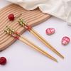 5 Pairs Bamboo Wooden Chopsticks Chinese Food Tableware Japanese Sushi Sticks Washable Dishes Kitchen Accessories Set