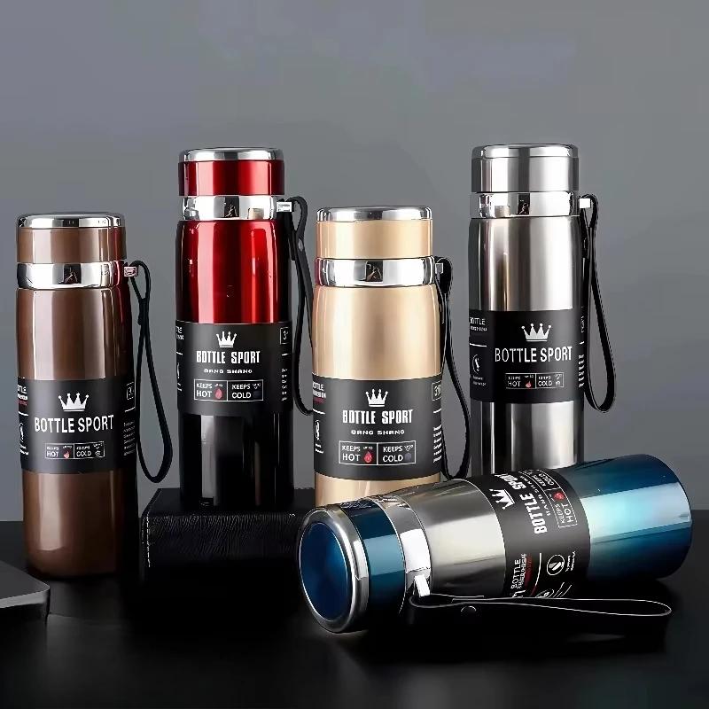 316 Stainless Steel Thermos Cup Sports Home Travel Kettle Portable Sling Kettle Large Capacity Outdoor 800ml