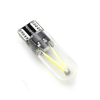 Newest W5W Led T10 Cob Glass Car Light Led Filament Auto Automobiles Reading Dome Bulb Lamp DRL 12v