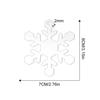 Cross-border Christmas Snowflake Acrylic Ornament with Hole