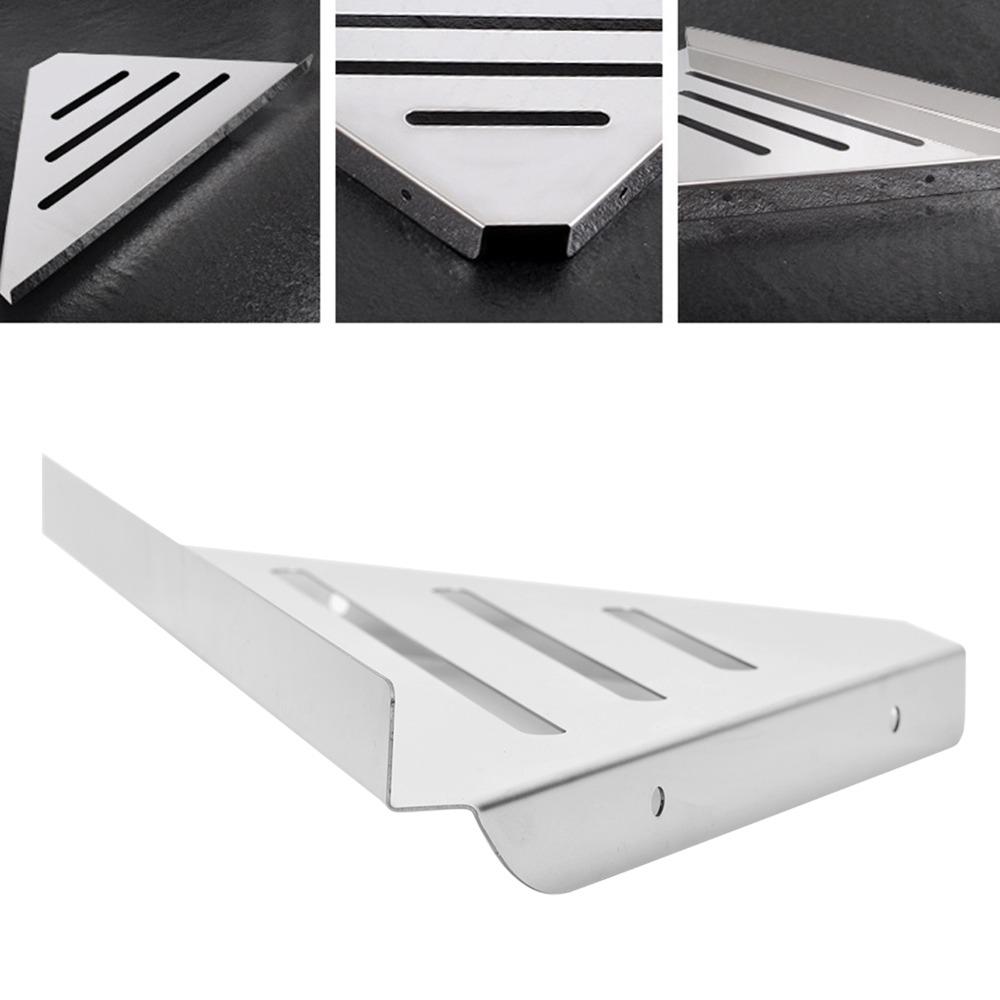 Silver Shower Corner Shelf Stainless Steel Bathroom Shelf Organizer  Bathroom Storage