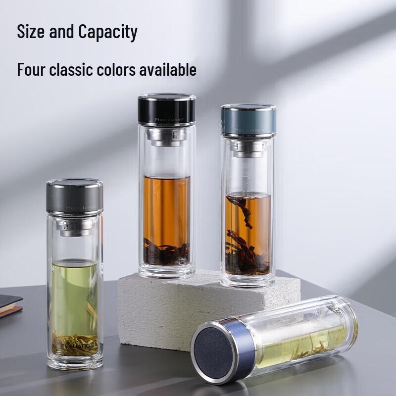 Fuguang Double-Layer Glass Tea Infuser Cup