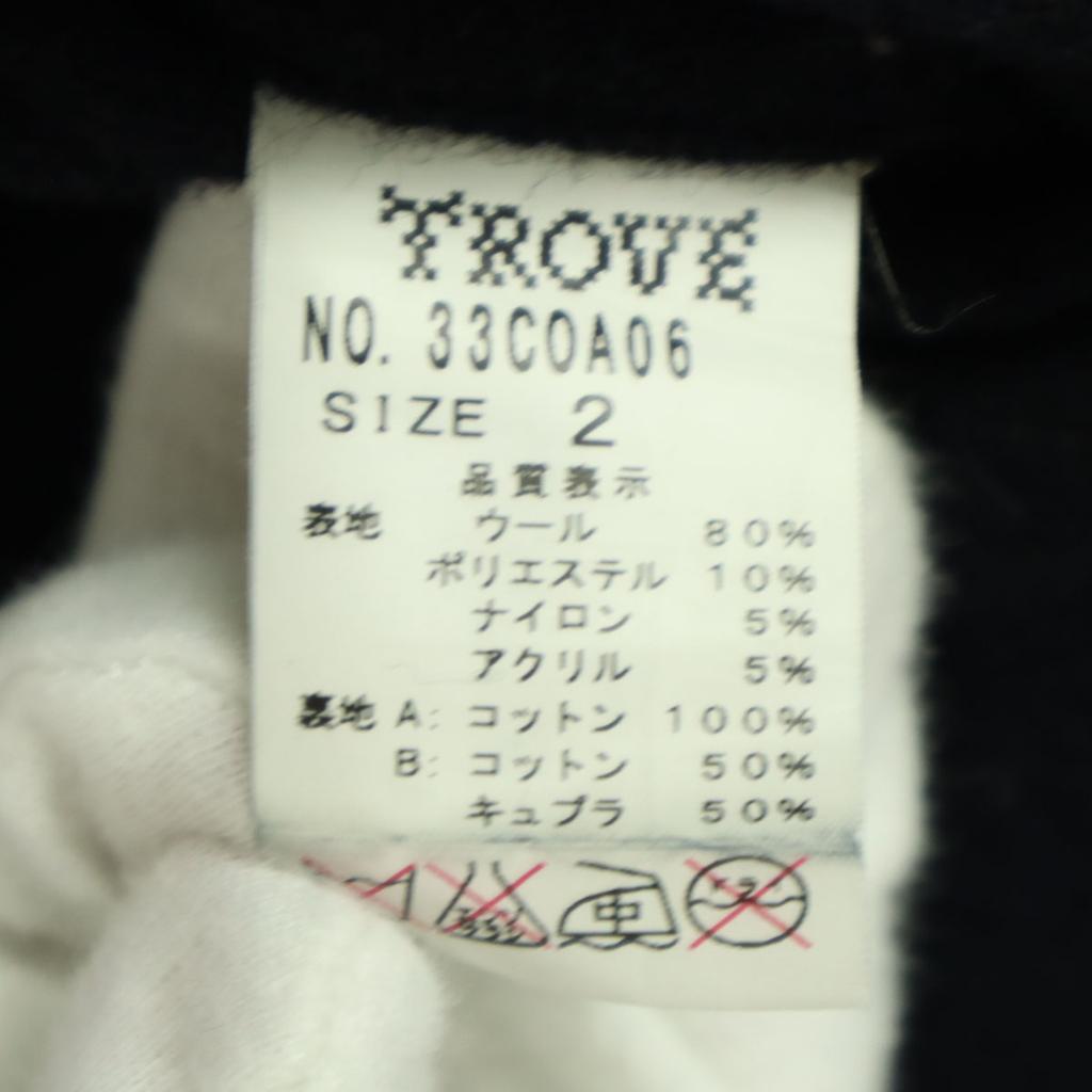 TROVE Made In Japan Long Sleeve Long Coat 2 Black Women Used