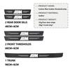 Car Door Carbon Fiber Sill Anti Scratch Protect Strip Sticker For BMW 1 3 5 7 Series M F01 F20 F10 F13 E52 E53 E60 E93 ZS4