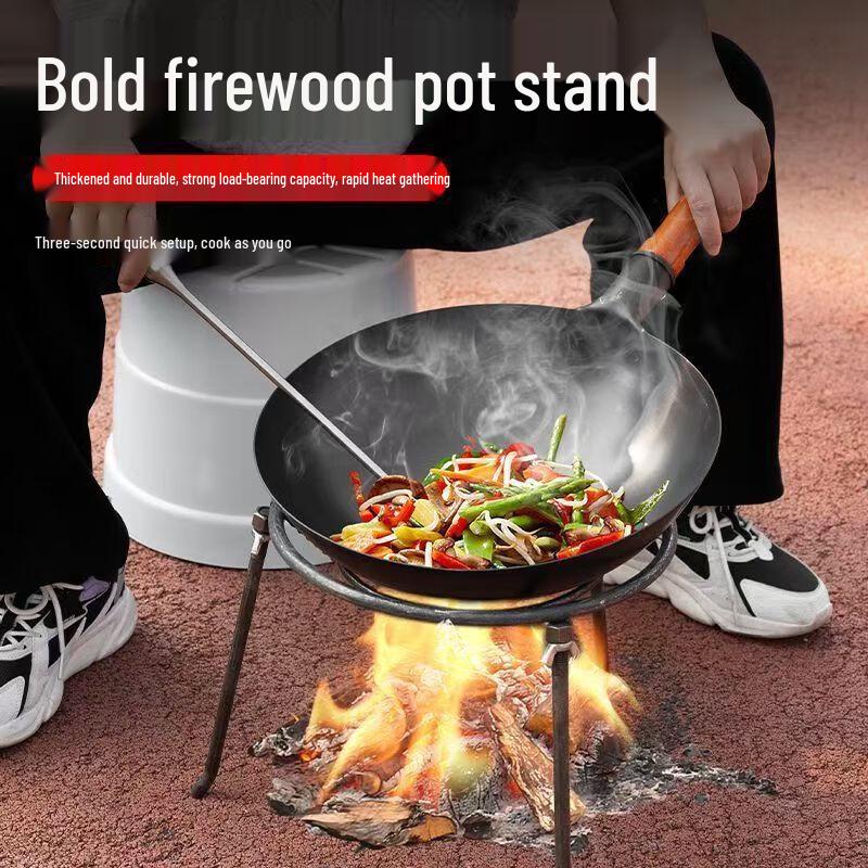 Detachable Camping Tripod Firewood Pot Stand
