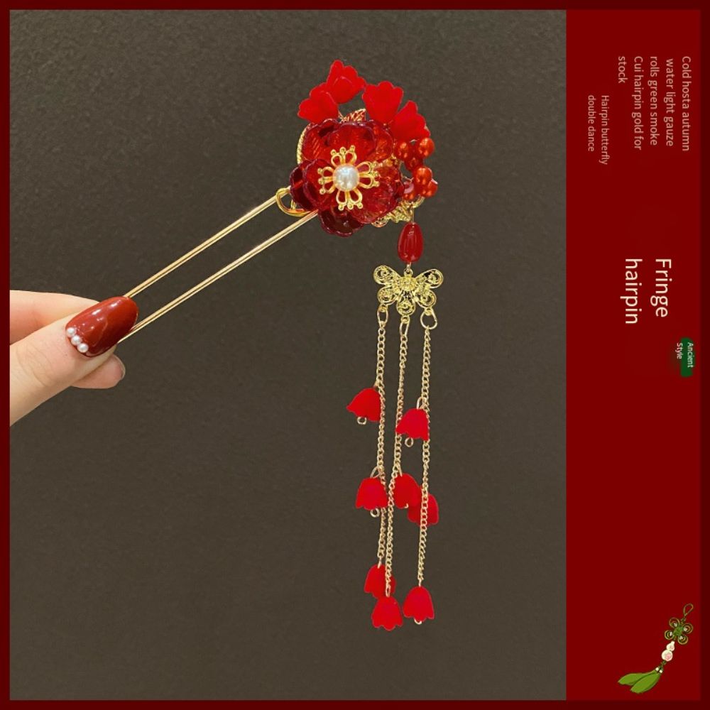 Coiffure Chinoise Vintage Épingle à Cheveux Hanfu Classique Ornements de Cheveux Pendentif Bâtonnet à Cheveux Cadeau
