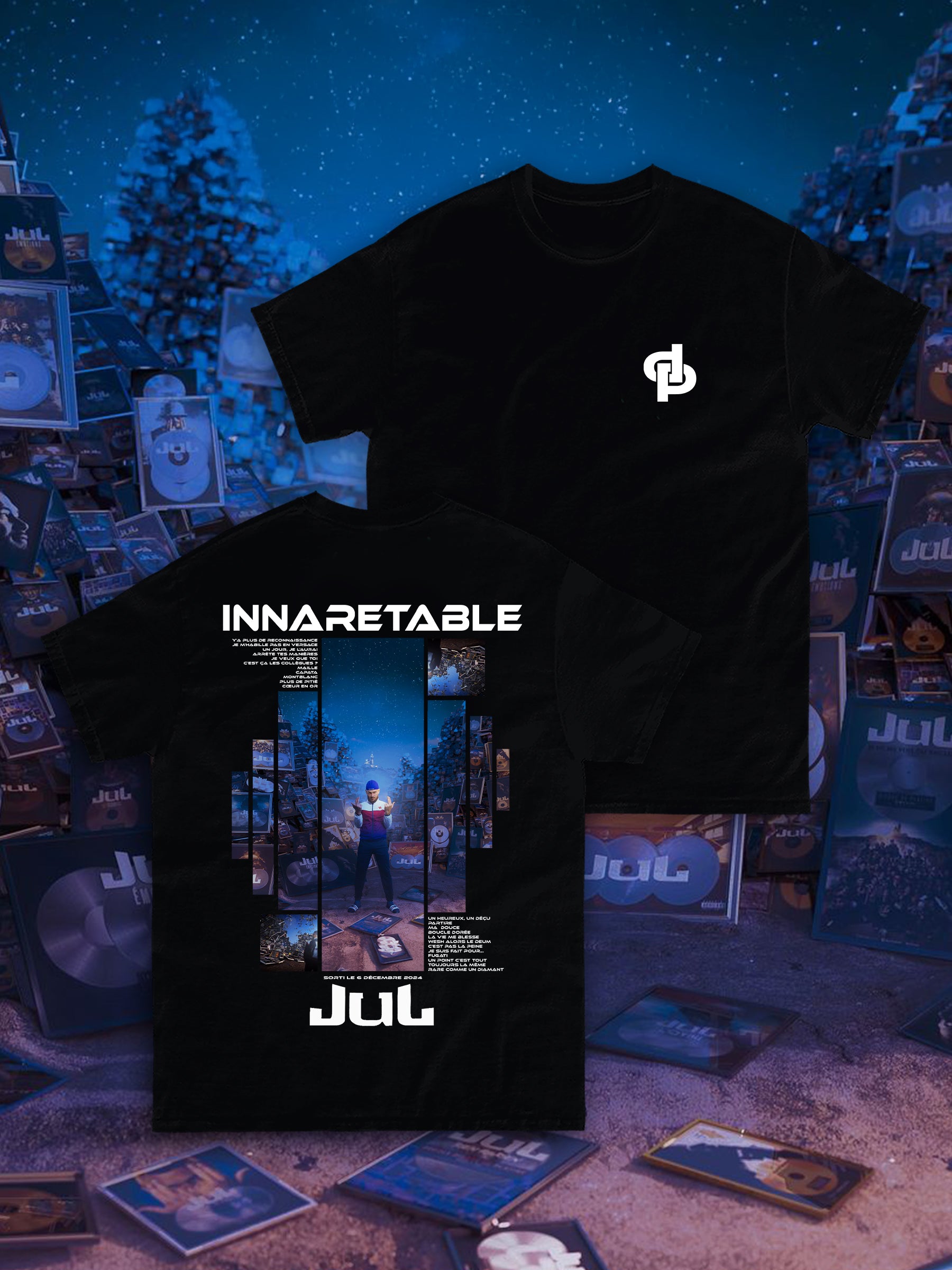 

Trendy Model Singer Star Rap Album Collection T-Shirt Neck Cotton Short Sleeve Fashion Top Casual Fashion Street Clothing Unisex S