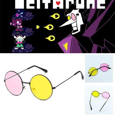 Deltarune Spamton Glasses Gaming Anime Peripheral Black Eyeglass Cosplay Frame