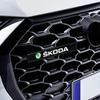 AHUQ1 Car Front Cover Grille Lamp Emblem Decor Lightings LED Light For Skoda Fabia Octavia Karoq Kodiaq Superb Rapid Citigo Scale A7