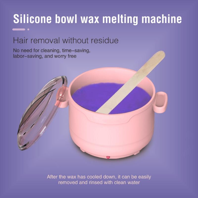 1PACK New Foldable Silicone Small Wax Pot Beauty Wax Therapy Machine Wax Melting Silicone Bowl Easy To Clean Non-stick Pan Liner