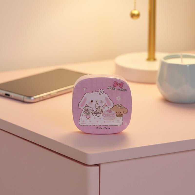 New Portable Contact Lens Case Cute Cartoon Contact Lens Box Travel Kit For Girls Beauty Lens Storage Container