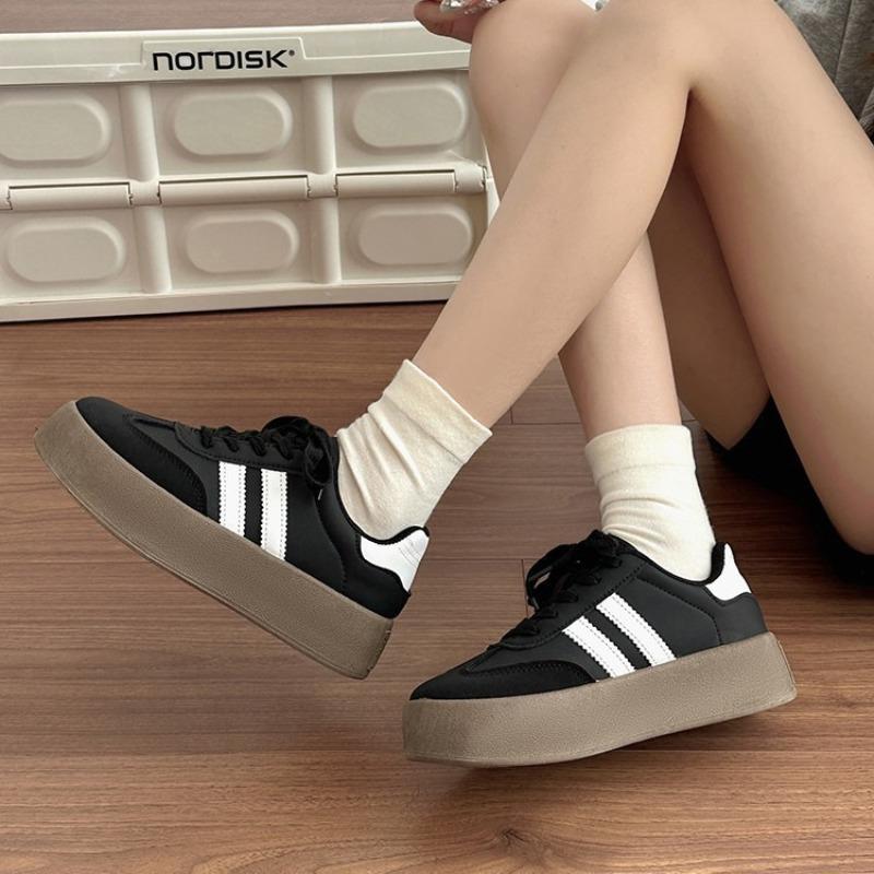 Versatile German training shoes women's shoes popular spring and summer platform white shoes trendy casual sports board shoes retro Forrest Gump shoes