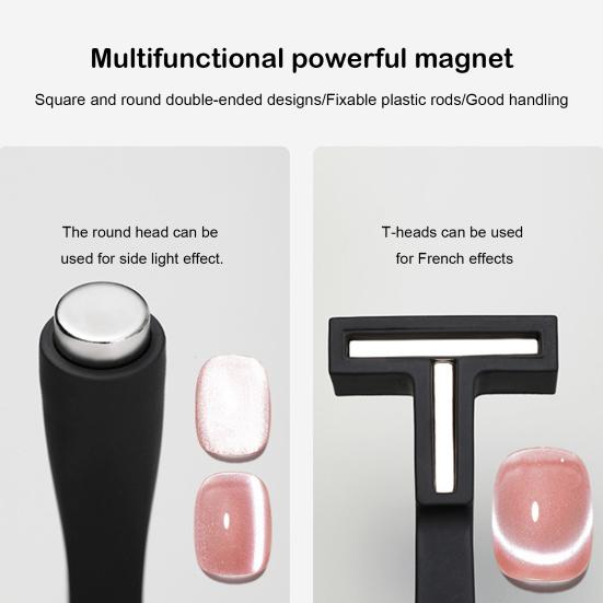 Cat Eyes Nail Magnet for DIY Manicure Cross Nail Magnetic Stick Multifunctional Long Strip Magnet Nail