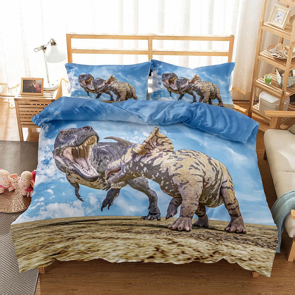 World Dinosaurs Children Duvet Cover Set EU Single Double King US Twin Full Queen Size  Bed Linen Set