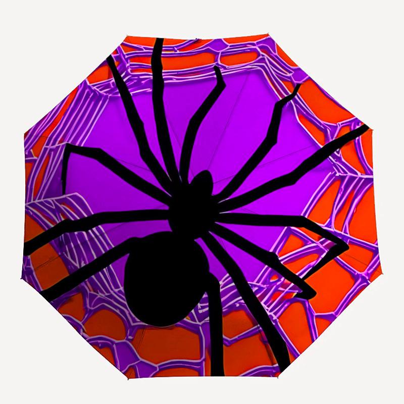 

1pc Spider Web Automatic Open/Close Umbrella Compact Folding Umbrella, All-Season Portable Umbrella for Women/Men F1124114