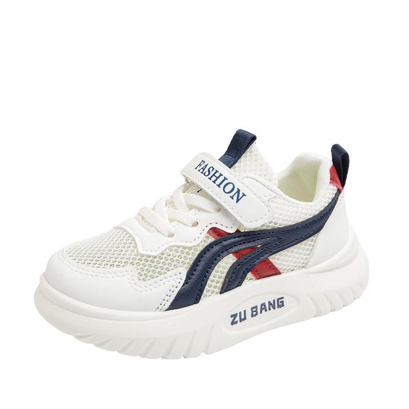Boys' little white shoes 2025 summer new girls' mesh breathable casual shoes children's sports shoes soft-soled running shoes