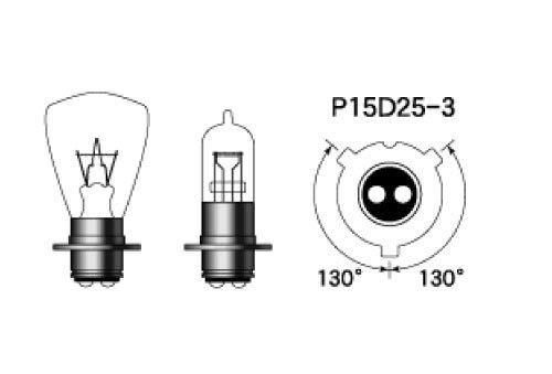 M&H Matsushima Halogen Bulb 6V25/25W Clear PH8 6A
