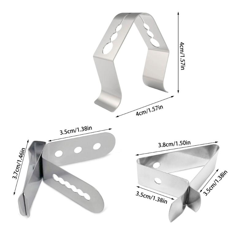 Stainless Steels Thermometers Clip for Food Safety with Multi-Hole Stable Grill Probe Holder for Meat and Liquids