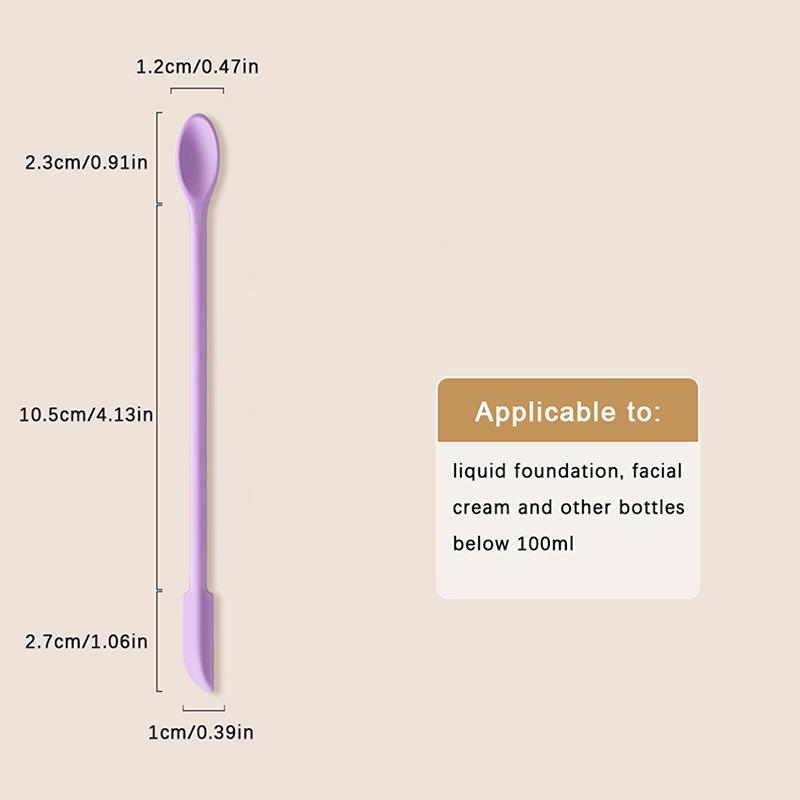 

Набор силиконовых скребков 2 в 1, косметическая жидкая основа, крем для лица, ложка для соскабливания лица, мини двусторонние инструменты для ухода за кожей S
