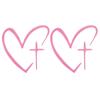 Stickers for Cars Heart Shape Long Lasting Cute Car Decals for Rear View Mirror for Vehicles Trailer RV Automotive Sedan Pickup