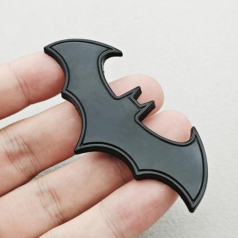 

3D Metal Car Sticker Spider Bat Logo Chrome Badge Auto Emblem Decal Car Styling Decoration Auto Exterior Universal Accessories Bat Black