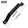 Barn Door Pull Handle With Screws Heavy Duty Black Iron Hot Bed Sliding Gate Shed Garage Push Pull Sliding Door Cabinet Handle