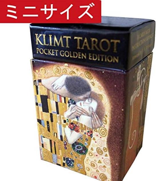 Tarot fortune 78 Klimt Tarot Pocket Golden Japanese booklet mini size cards, telling, cards, Edition, "Pocket Manual" included,