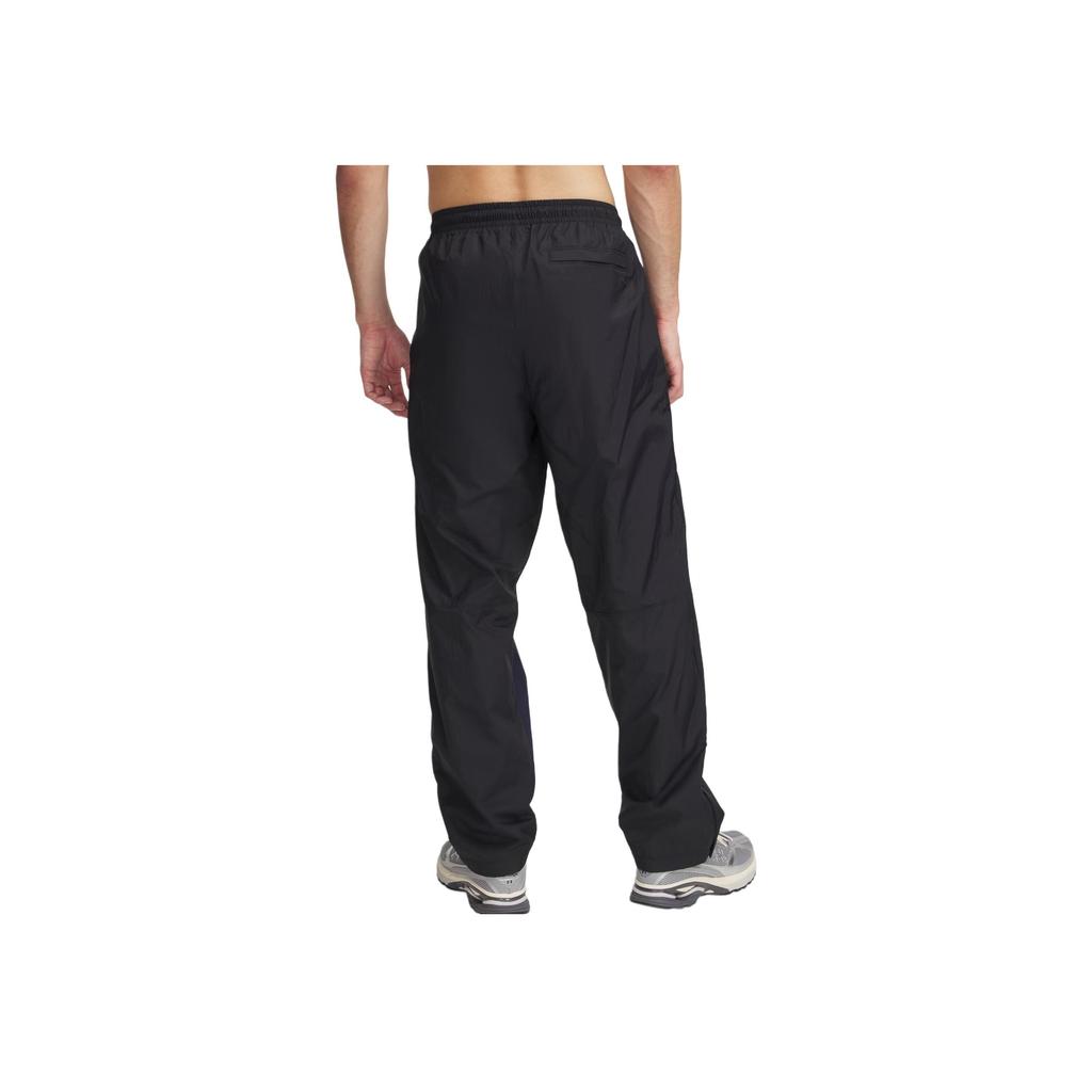 Under Armour Ss25 Track Series Fashion Versatile Woven Lace-Up Sports Long Pants Men bottoms Black 1390288-001