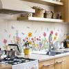 Wall Flower Floral Wall Decorative Wall Decal for Living Bedroom Wall Wallpaper Stickers, Plants, Purple, Lavender, Ball, Blue, Dandelion, Butterfly,