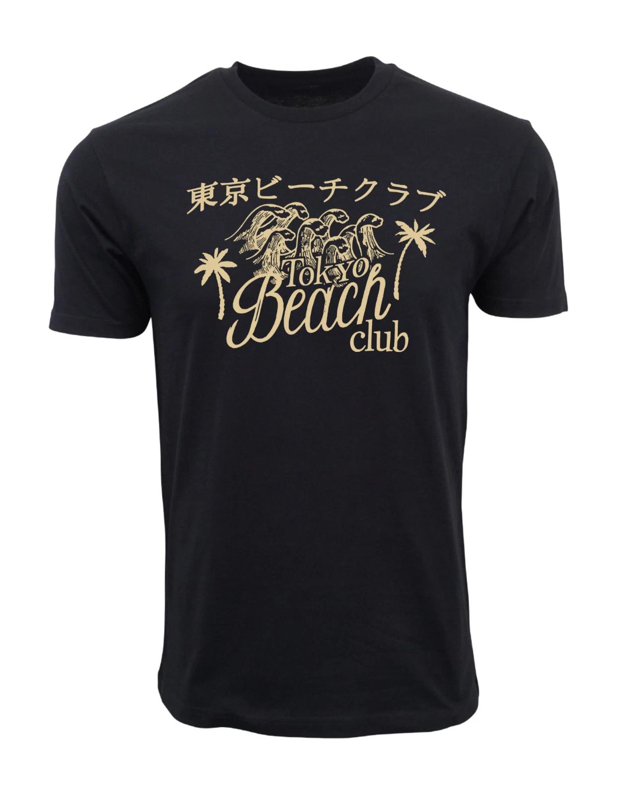 Unisex Adult Casual Graphic TOKYO BEACH CLUB GRAPHIC T SHIRT T-Shirt XXL