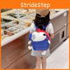 Charming Animal Print Kindergarten Backpack For Children Stylish Lightweight Canvas School Bag
