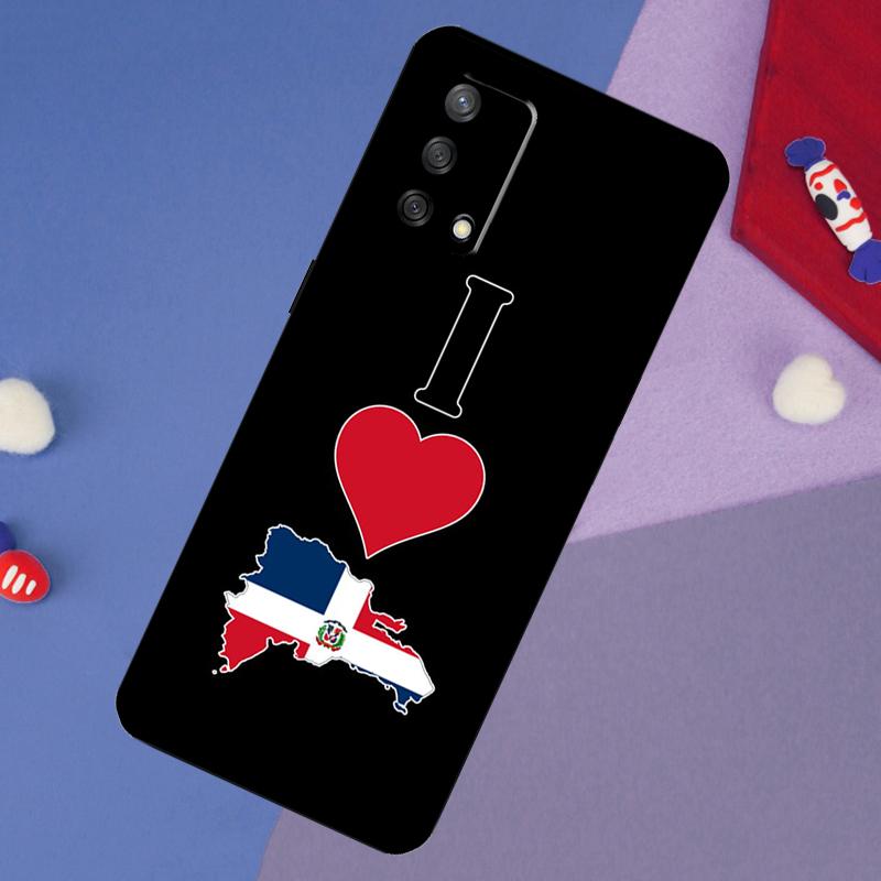 Dominican Republic Flag Case For OPPO A57S A54S A96 A76 A16 A5 A9 A53 A15 A17 A18 A58 A78 A98 A52 A72 A54 A74 A94