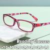 Women's Elegant Reading Glasses New Fashionable Square Frame Blue Light Blocking Presbyopia Eyeglasses with Plus Diopter To+4.0
