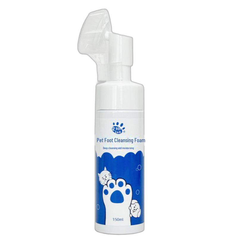Pet President No-Wash Pfoten- & Fußreinigungsschaum mit Bürste für Hunde & Katzen, 150ml