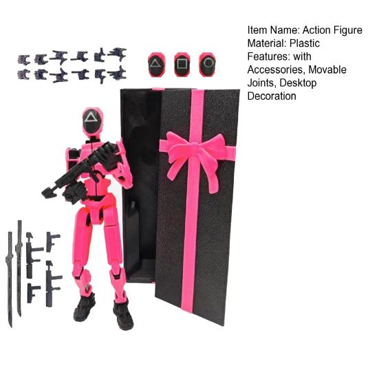 3D Printed Robot Action Figure with Accessories Movable Joints Demon