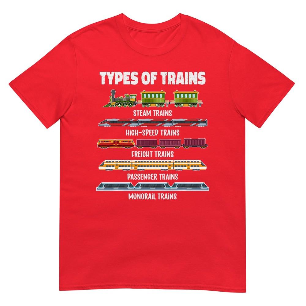 Types Of Trains Steam Locomotive Toddler Kids Boystrains Tshirt S