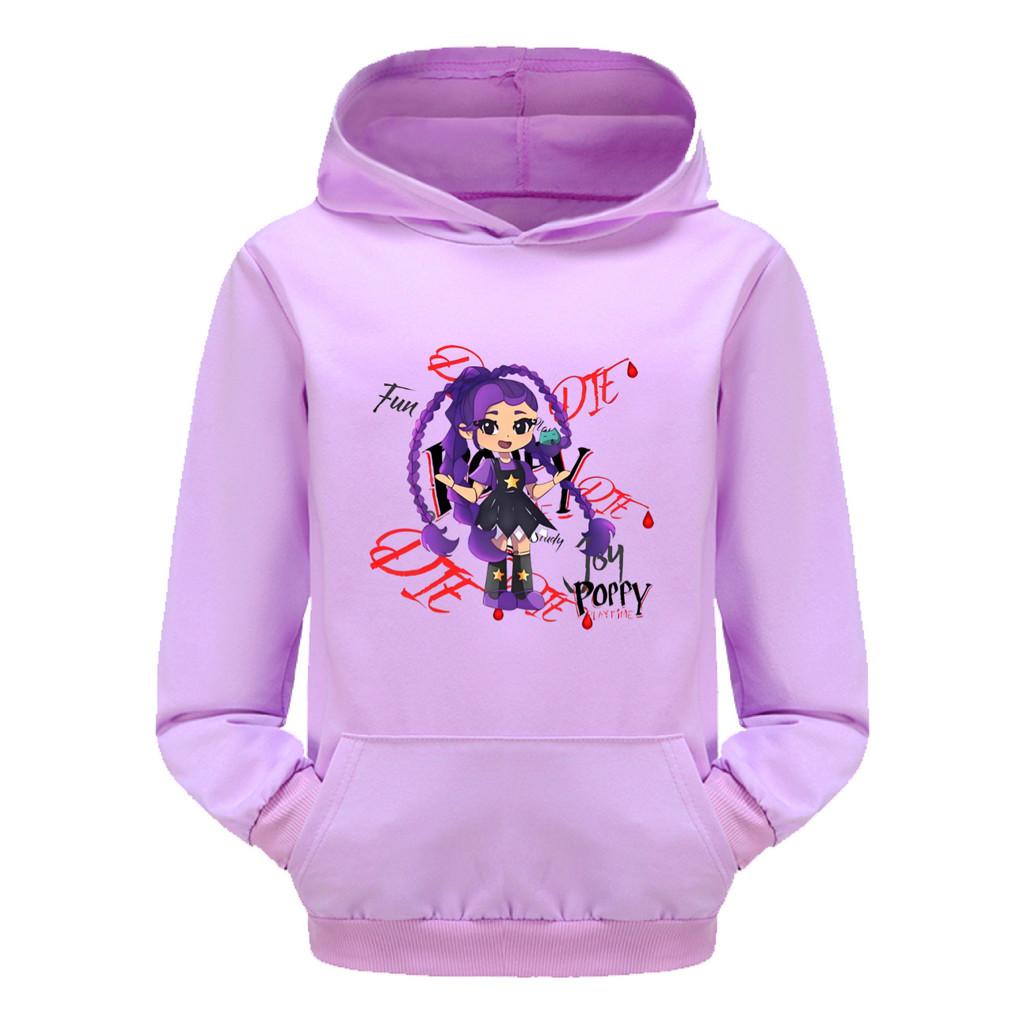 5593 Kids Girls Lily Lovebraids Print Casual Long Sleeves Hoodies Puterwear Street Hoodie