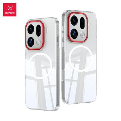 För Oppo Find X9 Oppo Find X9 Pro Skal XUNDD Klar Transparent Hölje Ultratunt Anti-gulnande PC Telefonskal Med Magnetisk Ring