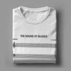 Das Geräusch der Stille Musik T-Shirt für Herren Lässiges Baumwoll-T-Shirt Rundhals Kurzarm T-Shirt Bedruckte Kleidung