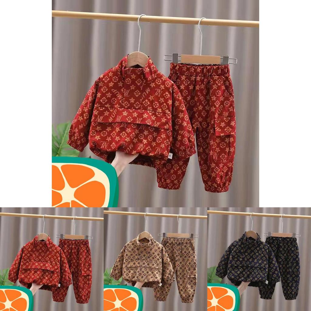 Set di Abbigliamento Autunnale per Bambino in Cotone per Bambini Piccoli Età 1-3 Anni