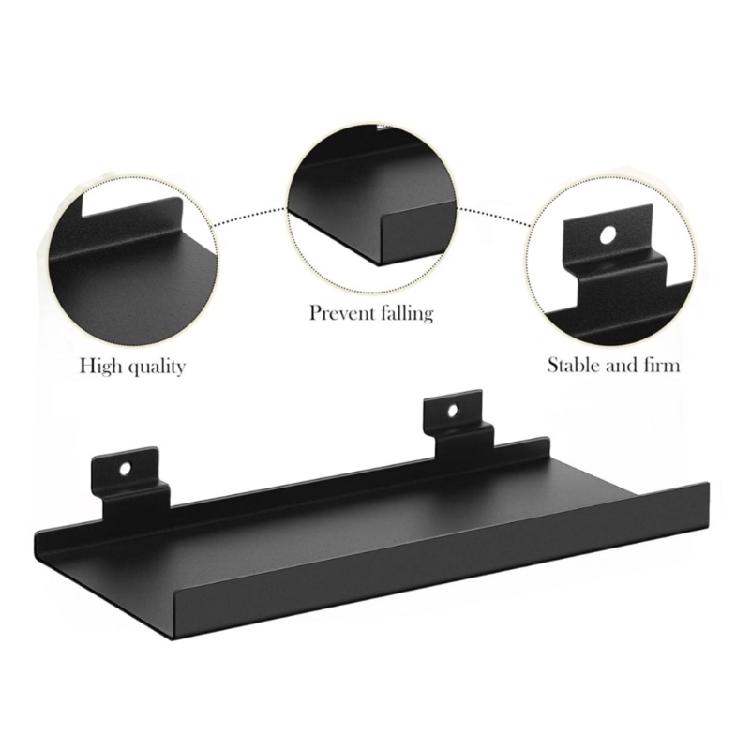 Durable Metal Storage Rack Metal Slatwall Shelves Functional Wall Fixtures For Home Decoration And Store Supplies