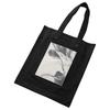 Adidas Y-3 Floral Print Nylon Tote Bag Unisex Tote Bags Black IN2408
