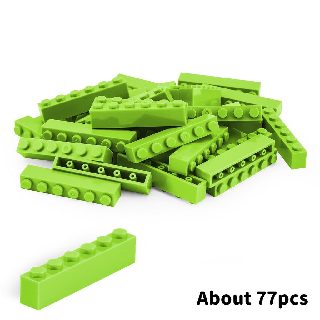 200g1x6 DlY Building Blocks Thick FiguresBricks Dots Educational Creative SizeCompatible With Playthings forChildren