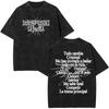 Rapper Dani Fernandez La Jauria Grafik Vintage Washed T-Shirt Herren Damen Mode T-Shirts Lässig Locker Baumwolle Komfort T-Shirts