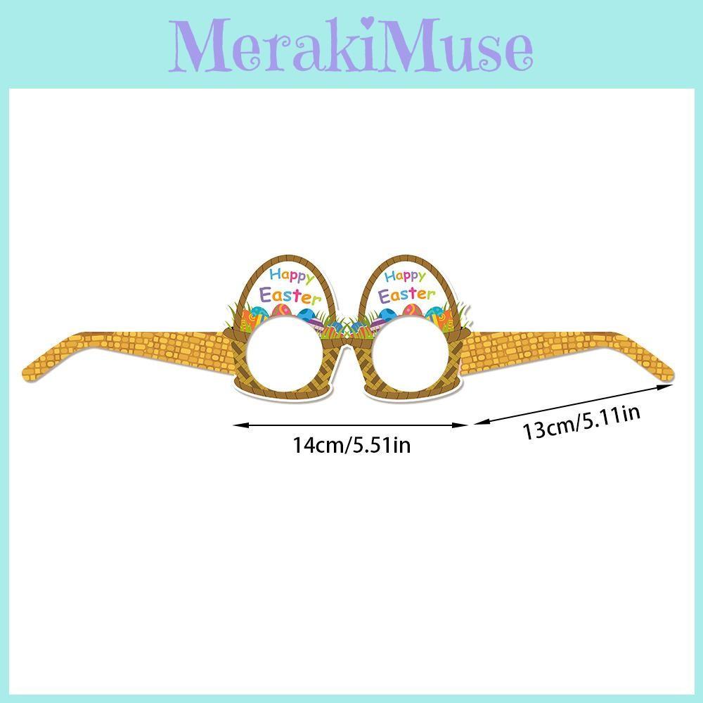 Celebration Rabbit Easter Paper Glasses Photo Prop Set For Kids Adults And