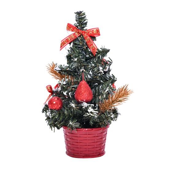 Punots Weihnachtsbaum Mini Künstliche Kugel Stern Desktop Ornament Home Festival Dekor