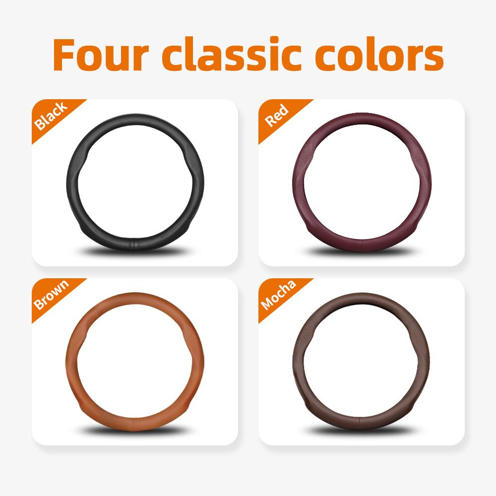 Suitable for Volvo Ultra-Thin Breathable Leather Steering Wheel Cover Suitable for V40 V70 S60 C30 S40 S90 Xc90 Xc70 Xc60 2009 2010 Fh Ex30 S8