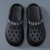 Hole Shoes Men's Summer Outer Wear Heightening Wear-resistant Non-slip Bag Head Drag EV Deodorant Breathable Fashion Sandals